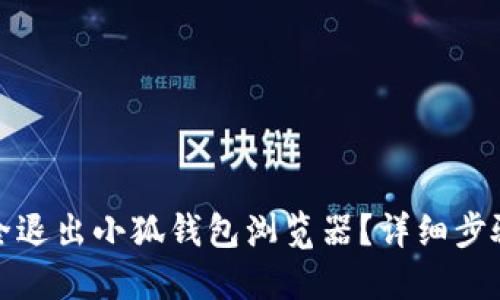 如何安全退出小狐钱包浏览器？详细步骤与技巧