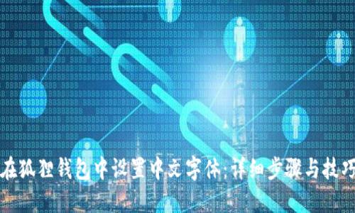 如何在狐狸钱包中设置中文字体:详细步骤与技巧分享